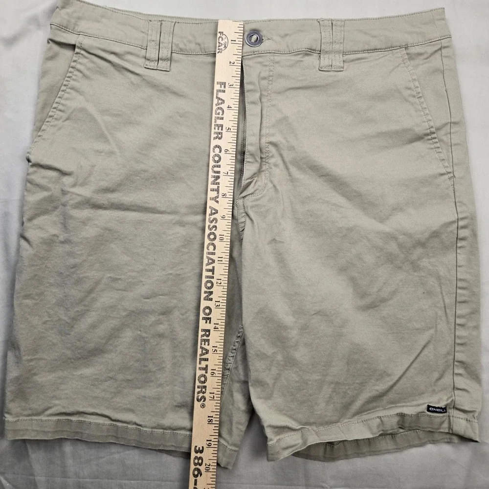 ONeill Mens Standard Fit Chino Shorts Khaki Tan Size 36 Casual‎ Beachwear